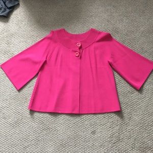 5/$15 Cable & Gauge Magenta Sweater Cover Up